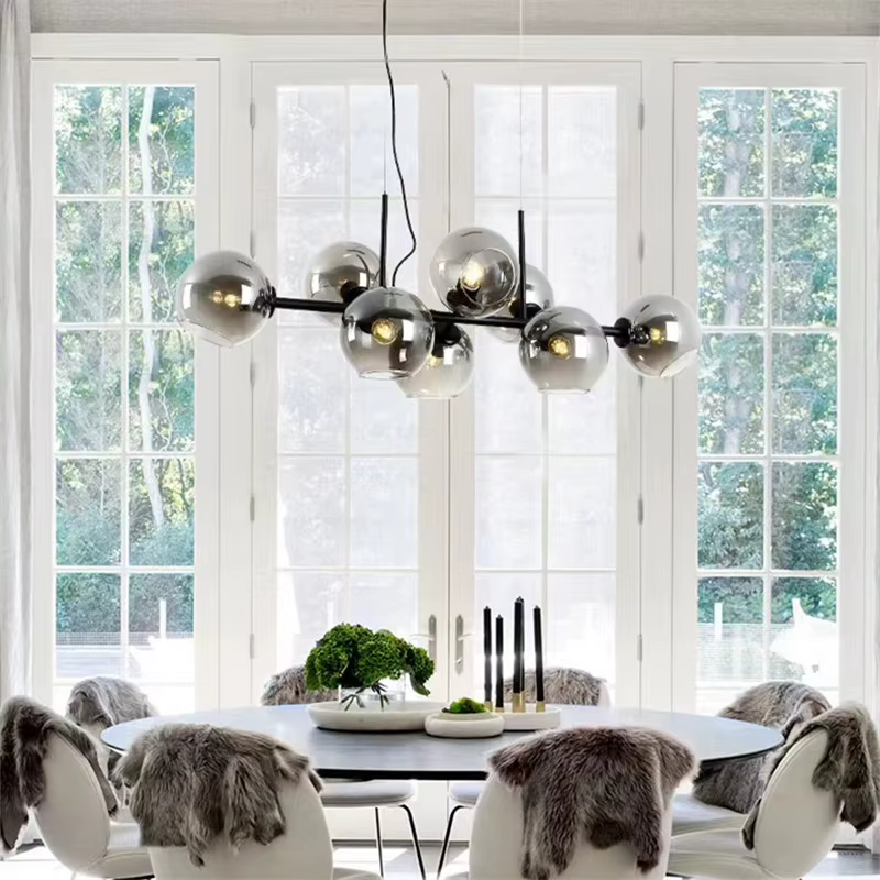 Plafonnier suspendu à bulles au design vintage, luminaire décoratif d'intérieur, idéal pour un bar, une cuisine, une salle à manger, un salon ou une ferme