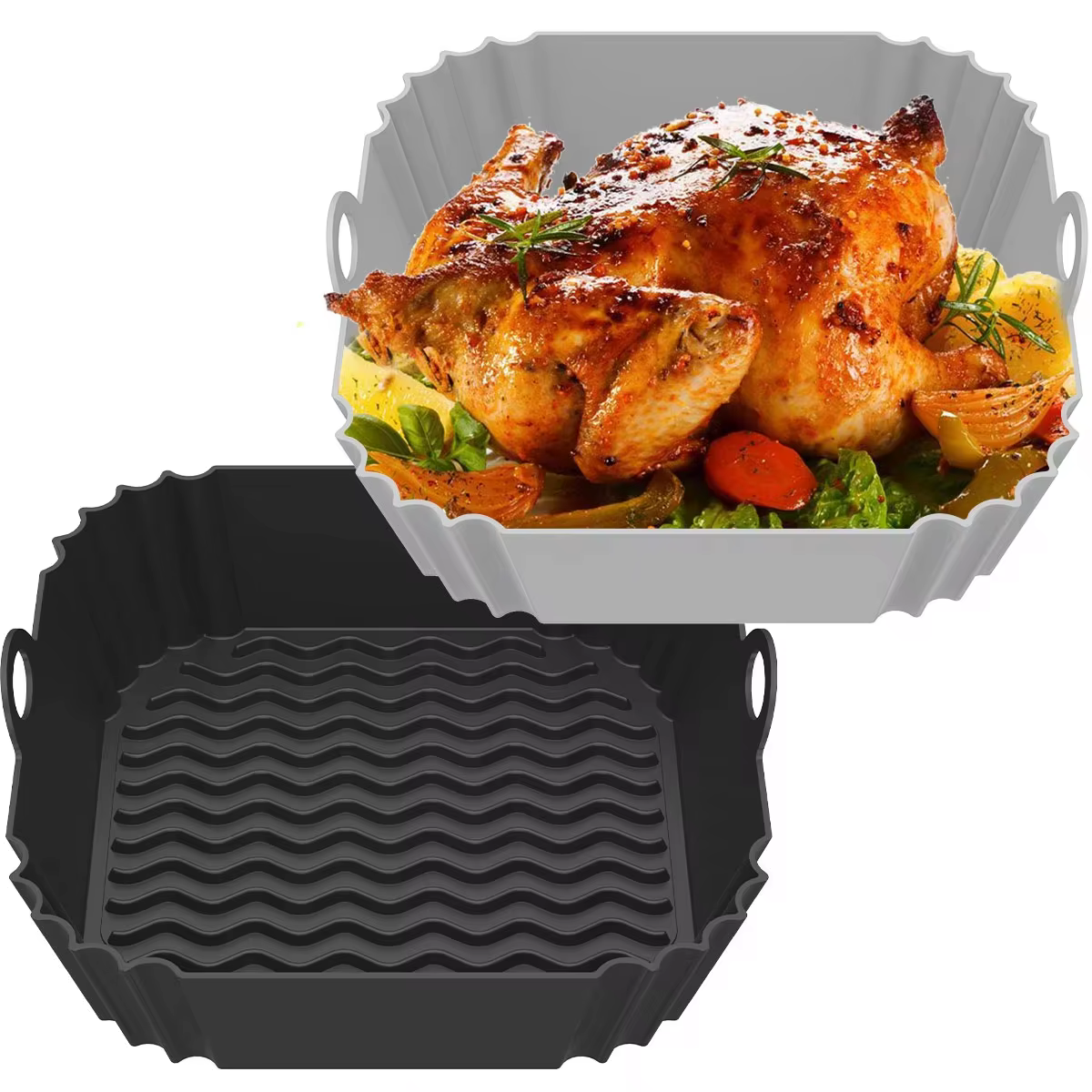 Plateau de Pot de friteuse à Air en Silicone