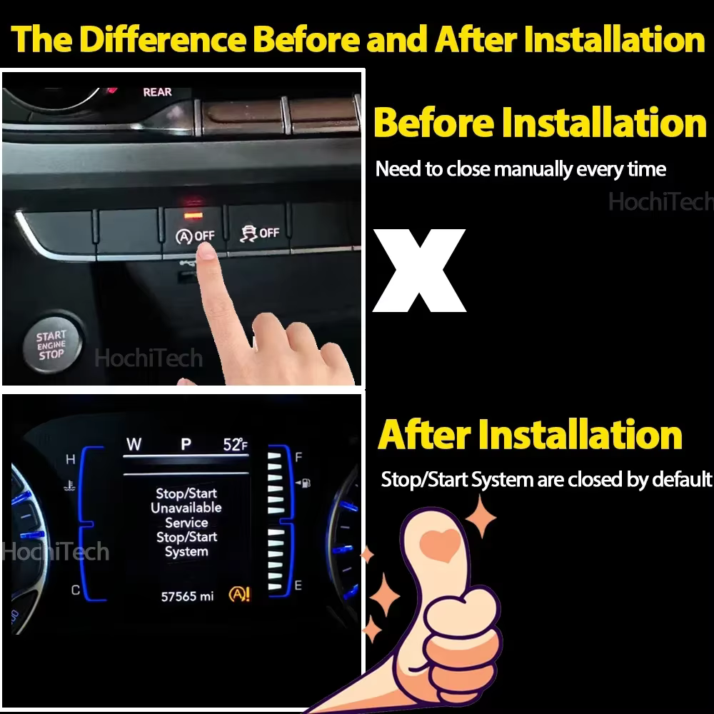Dispositif de désactivation du système de démarrage/arrêt automatique du moteur avec capteur de contrôle pour Ford Mondeo Fusion MK5 2013-2019