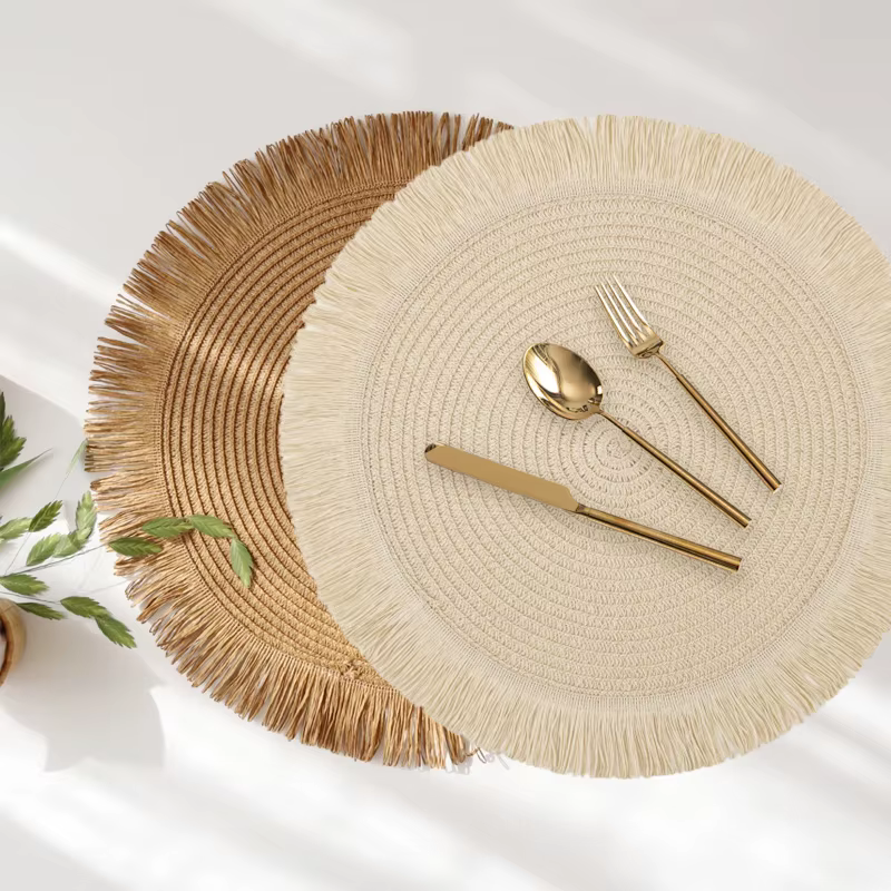Napperon Vintage en Jute et lin