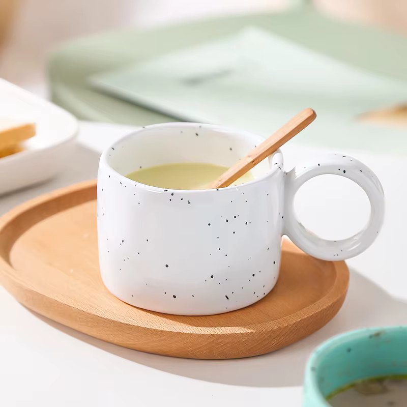 Mug à café en céramique créatif de style coréen avec poignée