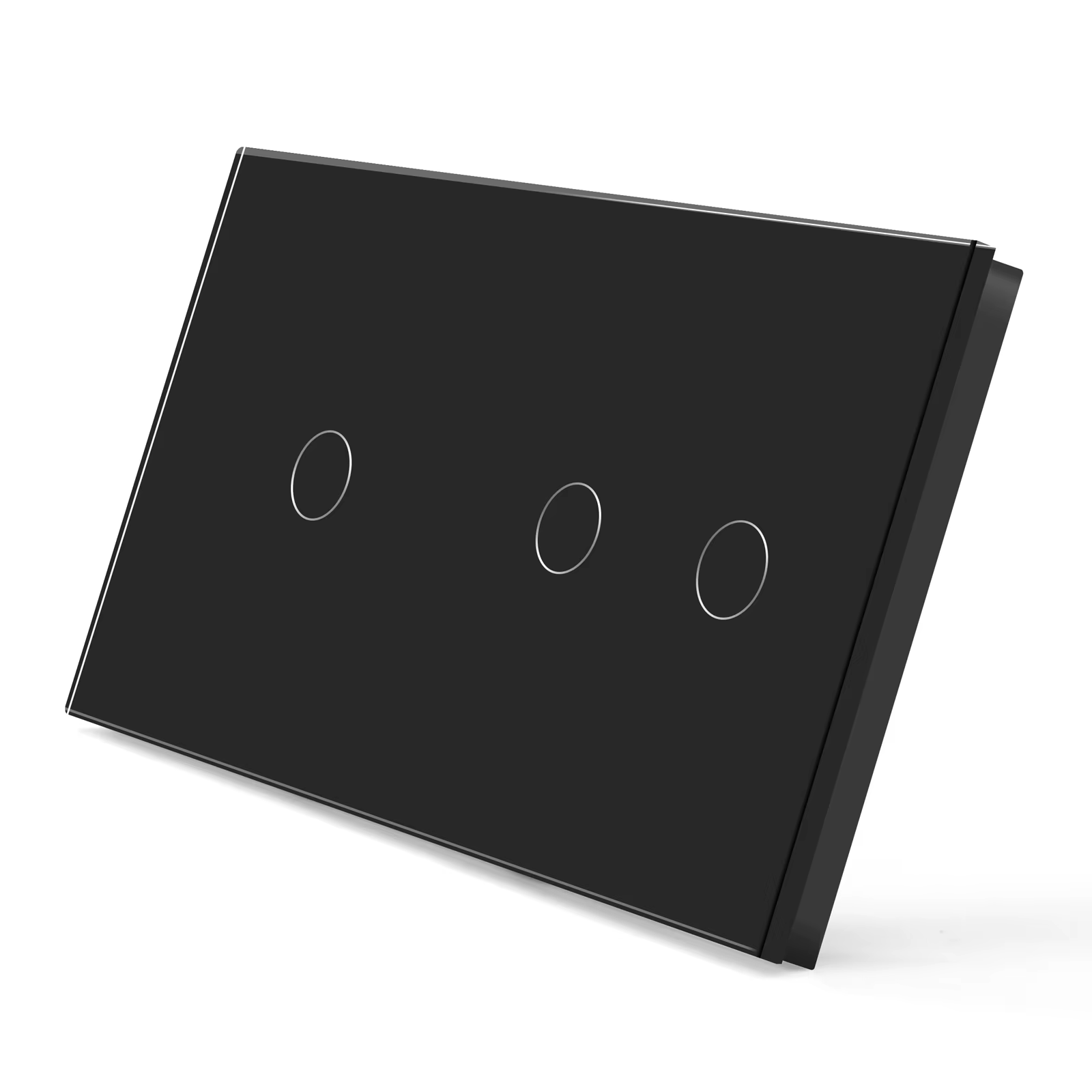BSEED – panneau en verre cristal de 157mm, 1/2/3 gang, pour interrupteur tactile mural, uniquement panneau avec cadre métallique, sans module, combinaison libre