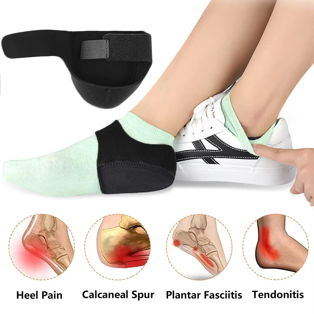 Support de pied pour fasciite plantaire, avec gobelets en Gel de Silicone en forme de U, pour soulager la douleur au talon, semelles intérieures pour hommes et femmes, marche