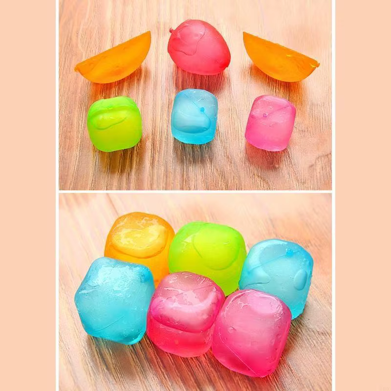 6 morceaux glaçons en plastique lavables non-melting glaçons pour le café latte