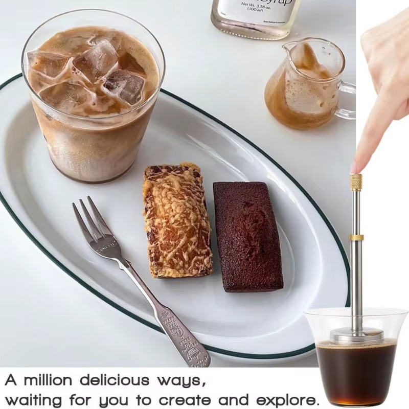 Café Latte thé Portable pressage libération mélangeur outils réutilisable voyage