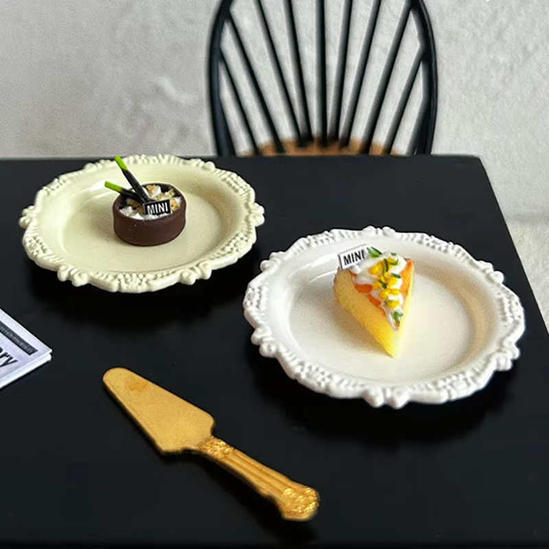 Plats français miniatures pour maison de poupée