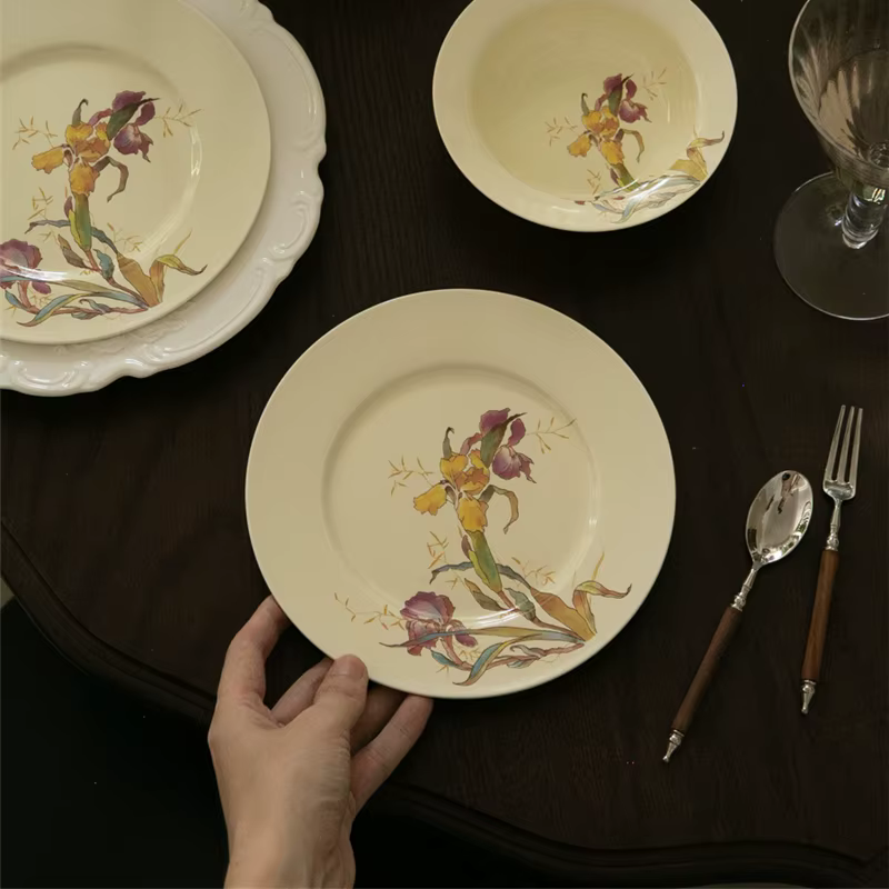 Ensemble d'assiettes queen céramique