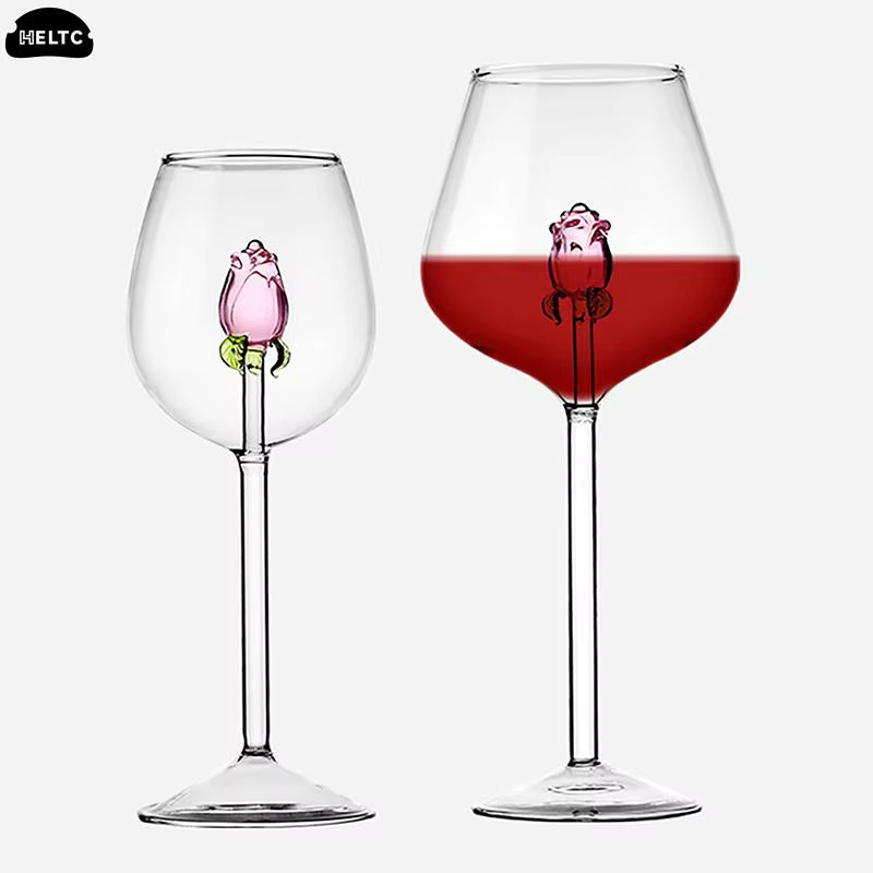 Verre à Cocktail Rose Créatif 3D