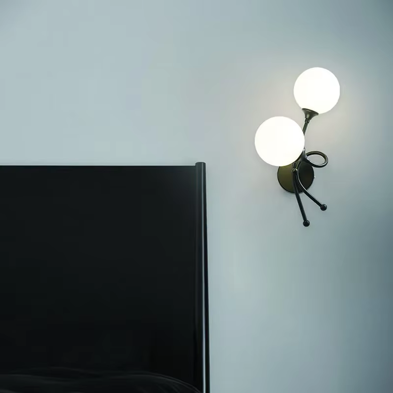 Applique Murale en Verre au Design Nordique Moderne, Luminaire Décoratif d'Nik, Idéal pour une Chambre à Coucher, un Salon, un Couloir