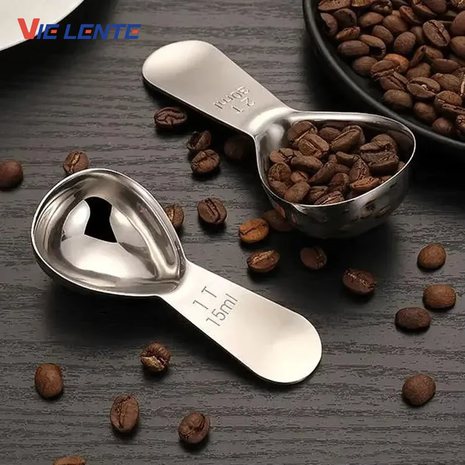 Cuillère à café, cuillère à café mesurant en acier inoxydable 304