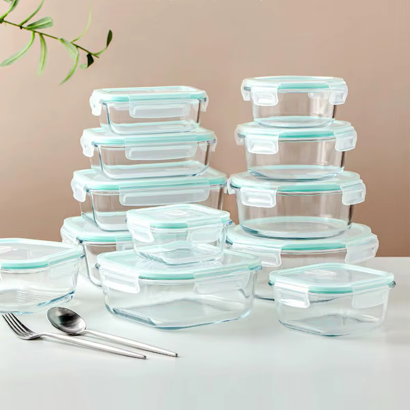Boîte à lunch en verre borosilicate haute résistance