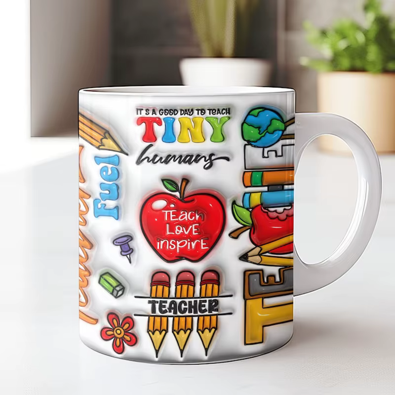 Tasse d'enseignant avec citation personnalisée