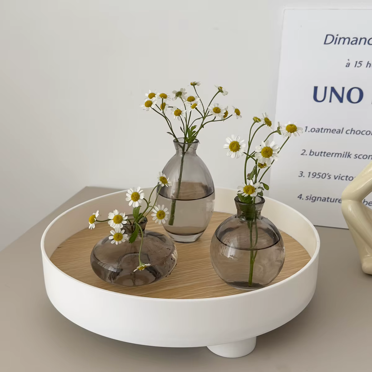 Vase en verre de table de style moderne
