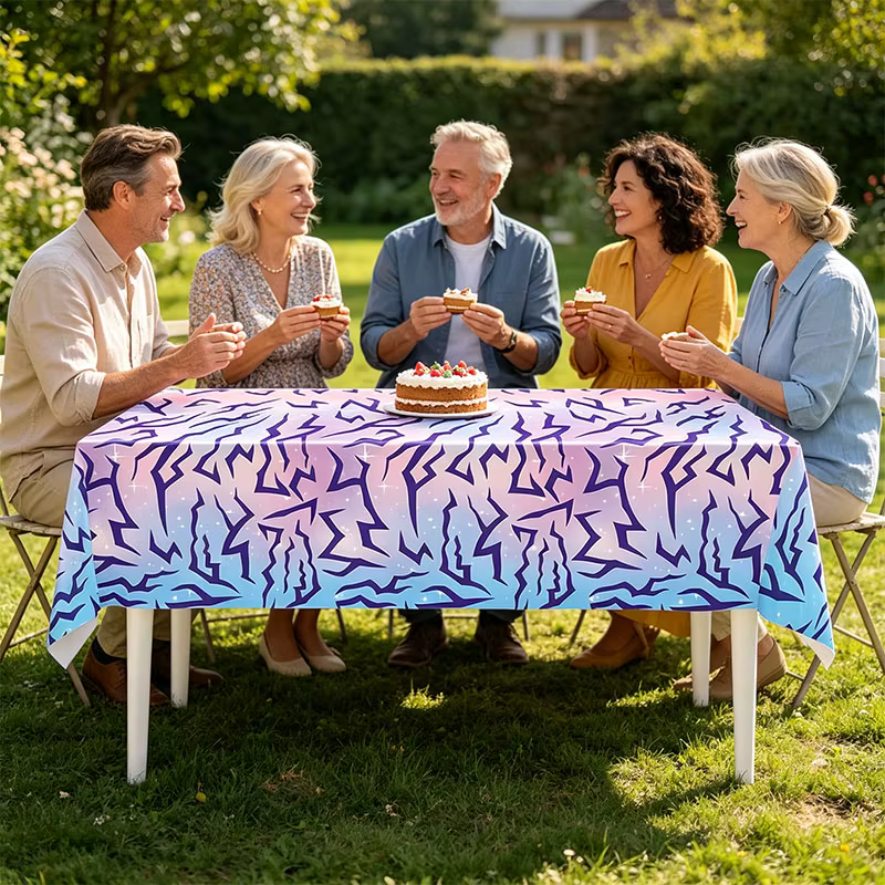 Ensemble de vaisselle créatif et tendance pour fête d'anniversaire