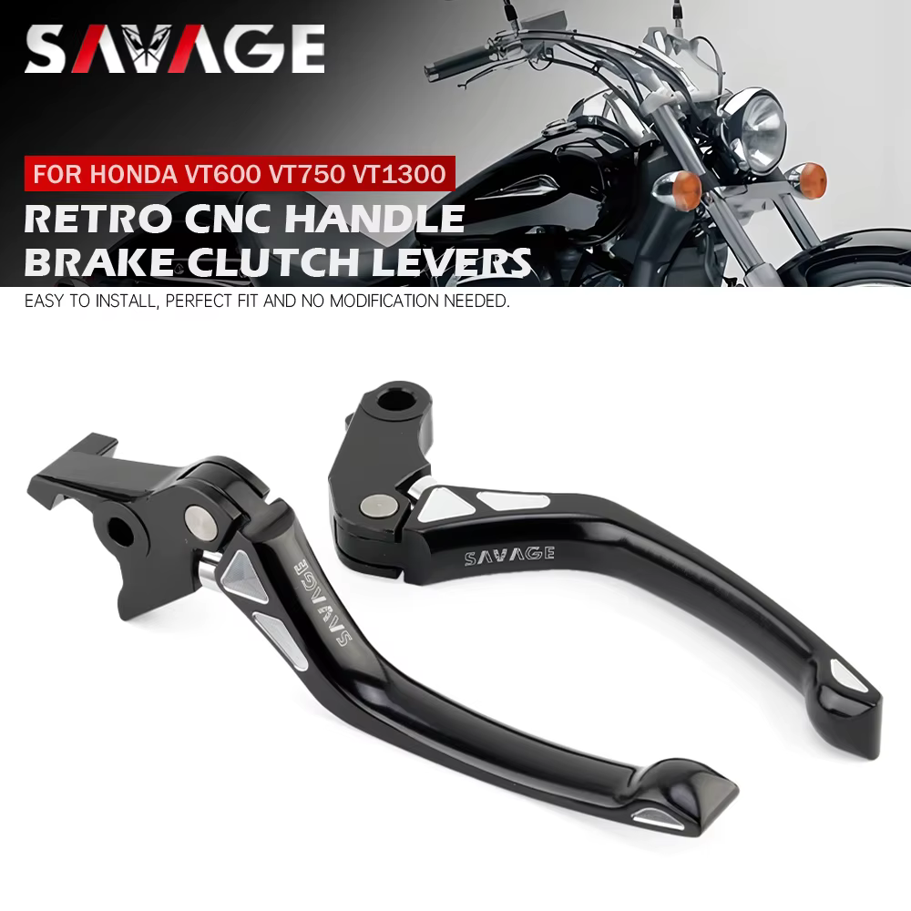 Levier de frein et d'embrayage pour moto Cafe Racer, pour HONDA CMX Rebel 300/500 CB750 VT750 VT1300 VT600C Shadow NT650 NV600