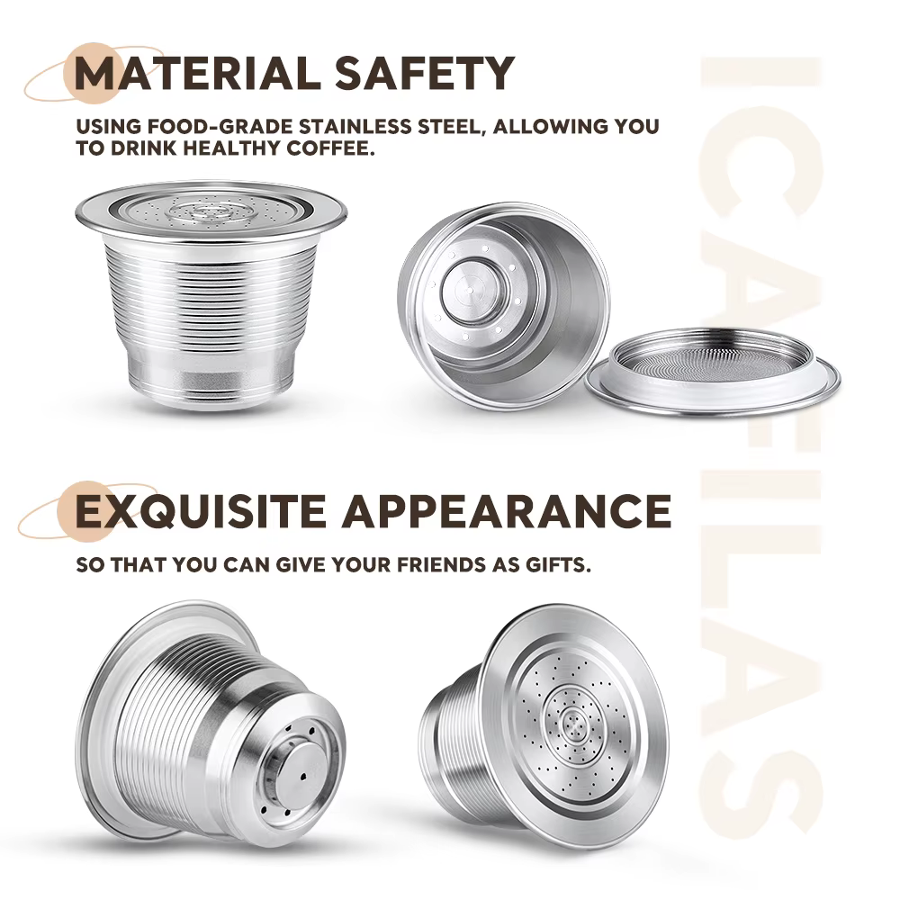 ICafilas – Capsule de café rechargeable pour machine à café Nespresso