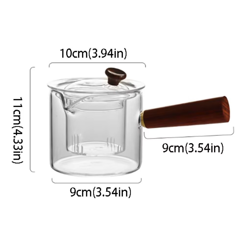 Théière en verre résistant à la chaleur