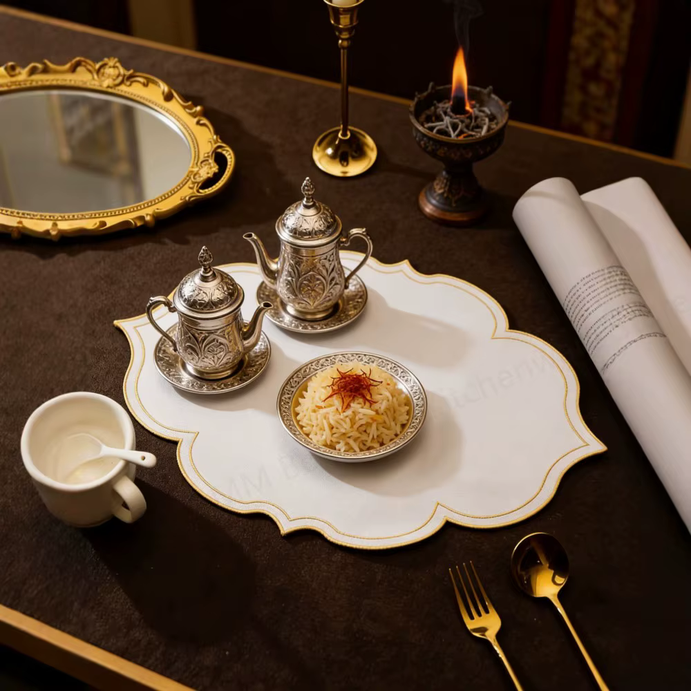 Set de table personnalisé avec broderie