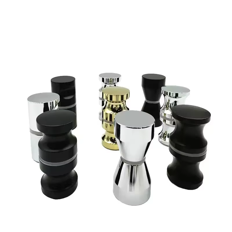 Poignée élégante pour porte de douche en verre, bouton pour portes de douche coulissantes, pièces de rechange de quincaillerie à double extrémité pour portes de salle de bain en verre