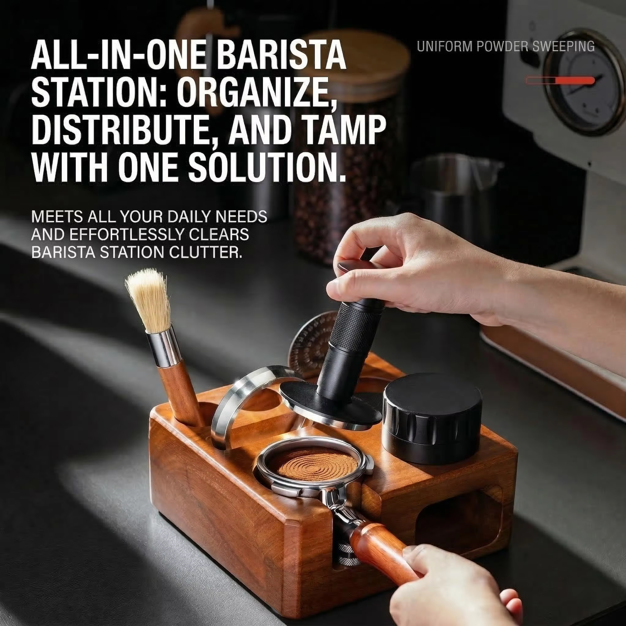 Station de tamping pour expresso