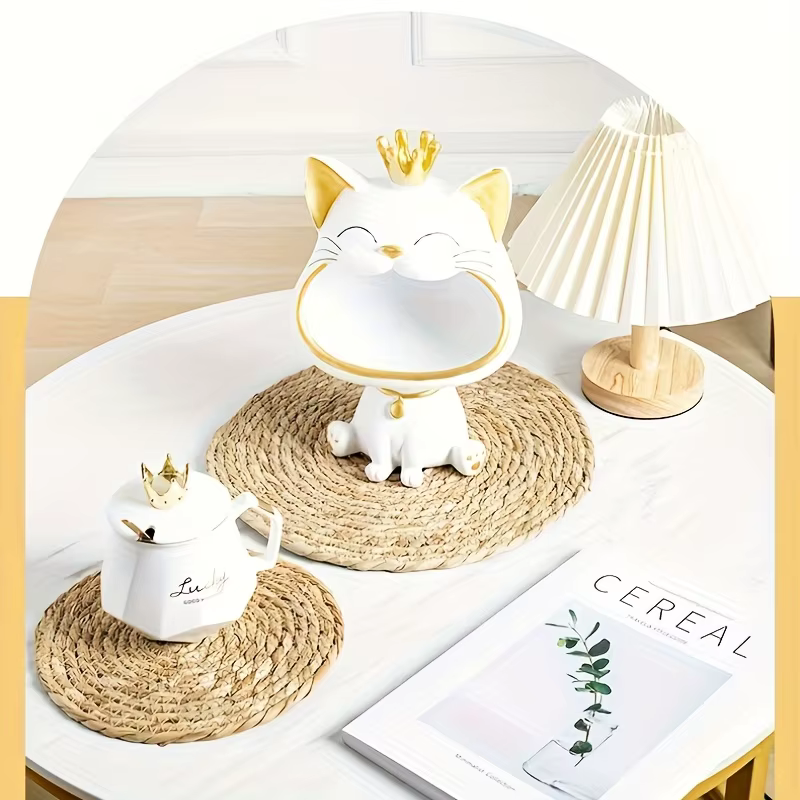 Ensemble de sets de napperons ronds en rotin