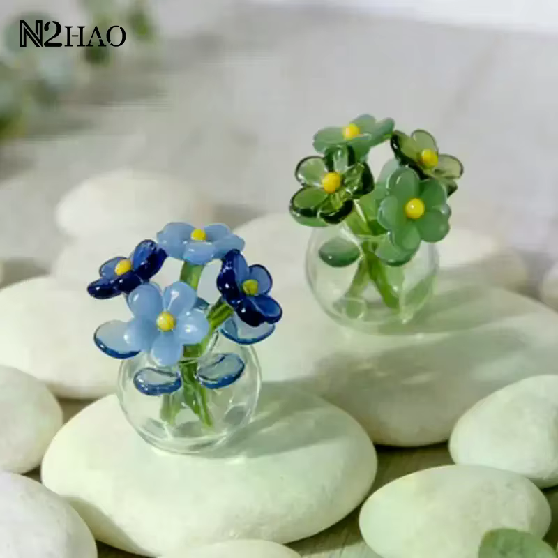 Centre de table en verre moderne