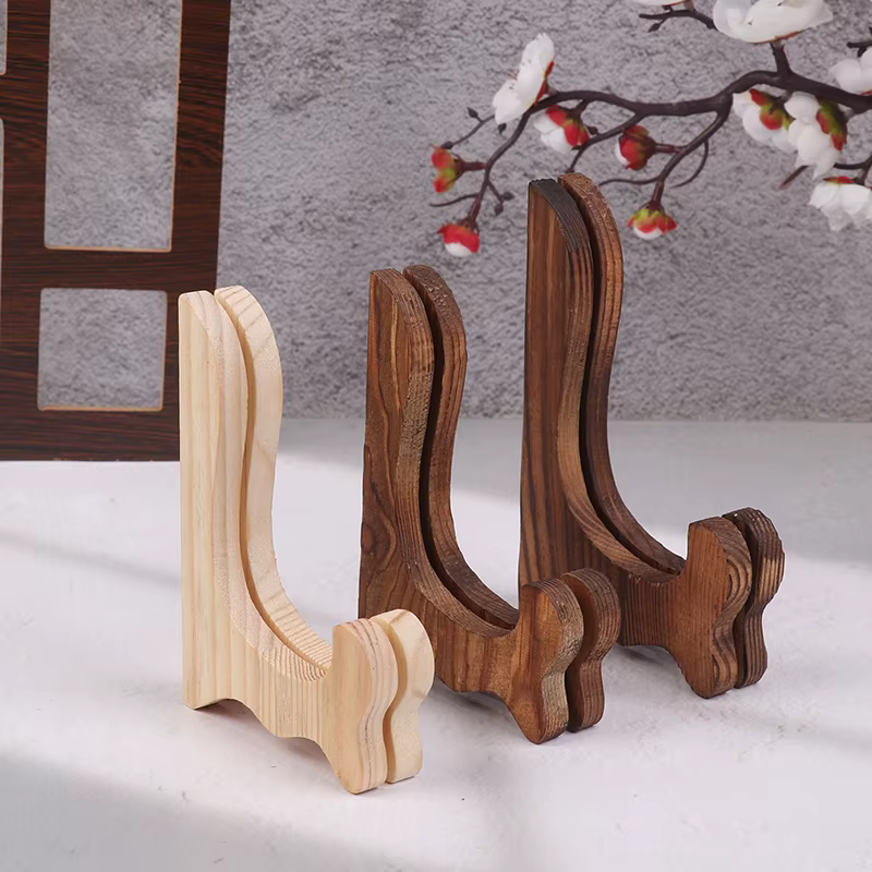 Support assiette thé gâteau plat présentoir pliable