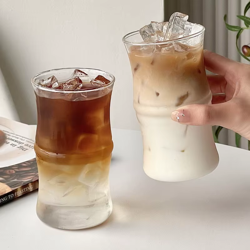 Verre à café en forme de bambou