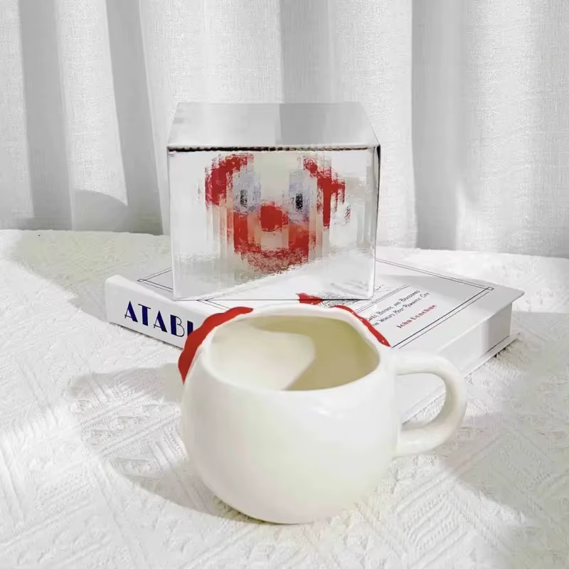 Tasse à café en céramique en forme de Clown avec poignée