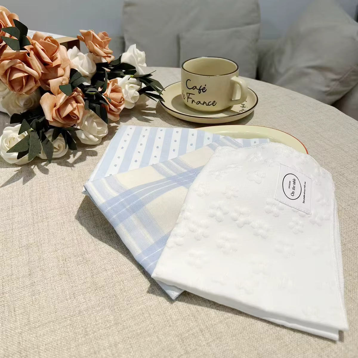 Napperon blanc tapis de Table isolation thermique pour cuisine napperons de salle à manger