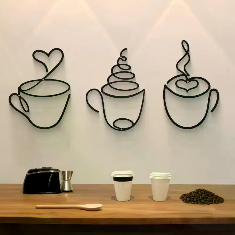 Tentures murales créatives pour café