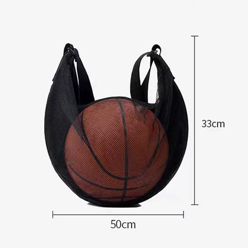 Sac de rangement de sport avec fermeture éclair et poche en filet pour un facile transport de balles