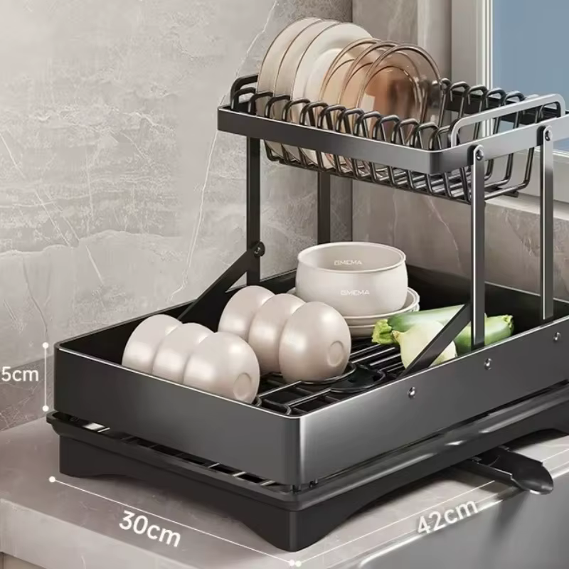Égouttoir à vaisselle en acier inoxydable