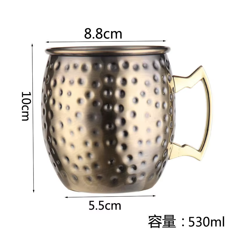 Tasse de mule de moscou en acier