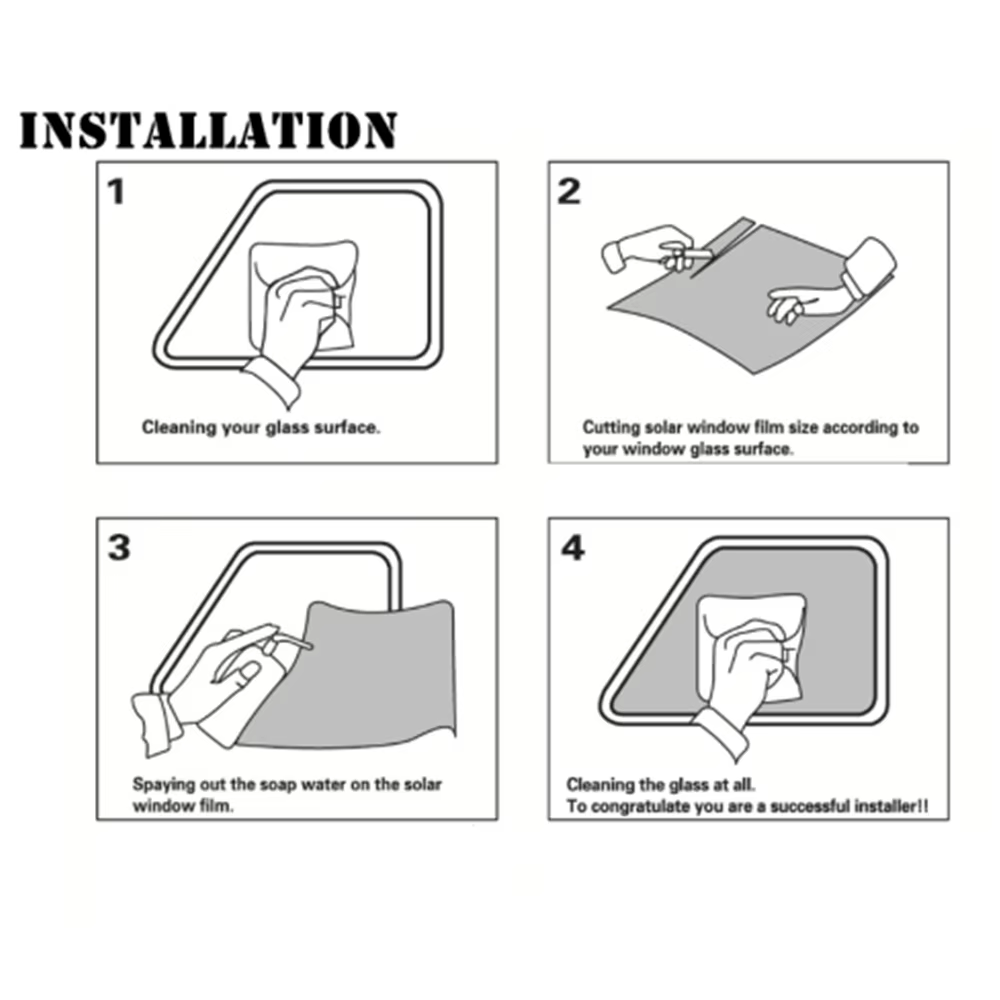 Film de verre teinté pour fenêtre annulée, feuilles de protection solaire, film teinté pour pare-soleil de voiture, verre foncé, caractéristique d'ombrage en céramique, 76cm x 3m