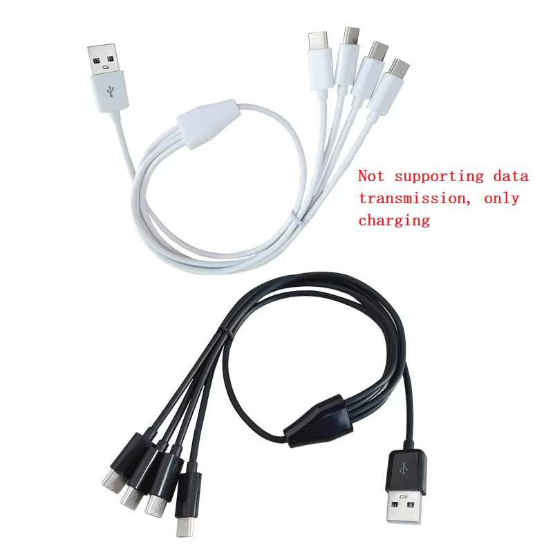 Multi 4 en 1 USB C Long Chargeur Câble Cordon De Charge Plusieurs Ports De Charge Câble Connecteur De Type C pour Téléphones Portables