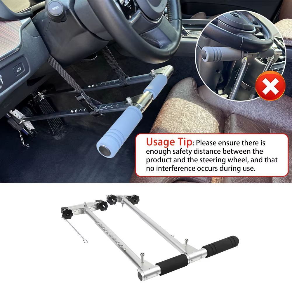 1 ensemble de dispositif de commande manuelle pour voiture pour les conducteurs handicapés, handicapés ou malvoyants, aide à la conduite portable pour conducteurs handicapés, commande manuelle