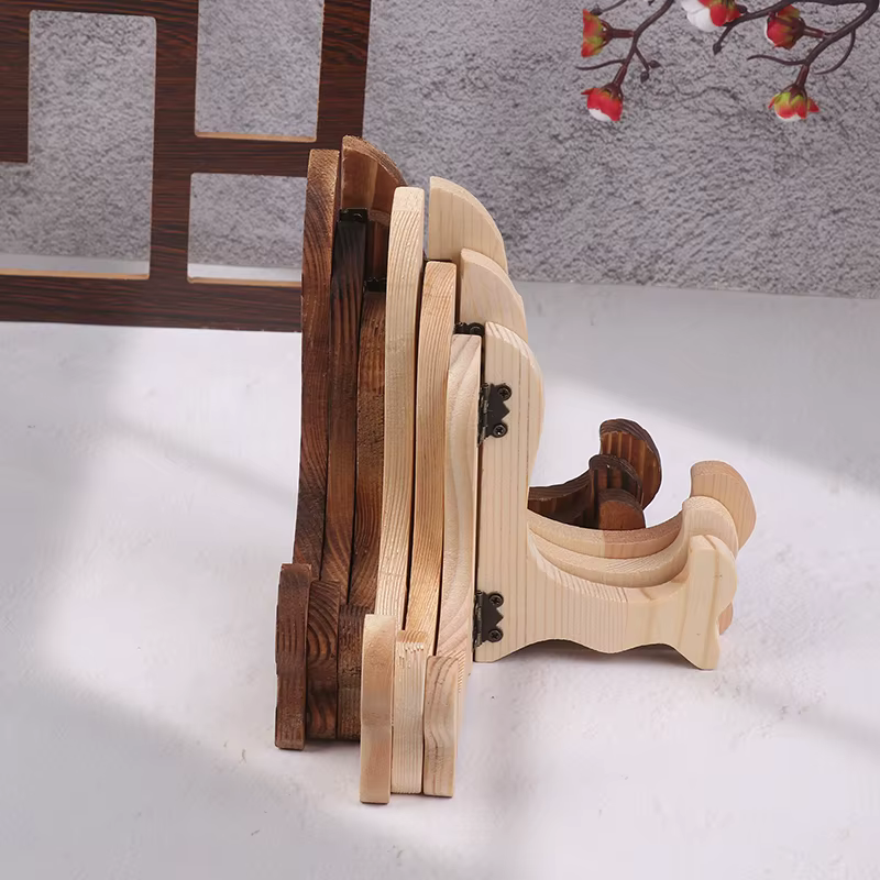 Support assiette thé gâteau plat présentoir pliable