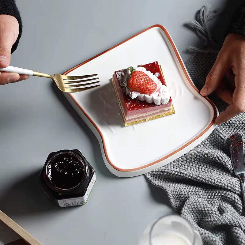 Assiette à pain pour petit-déjeuner