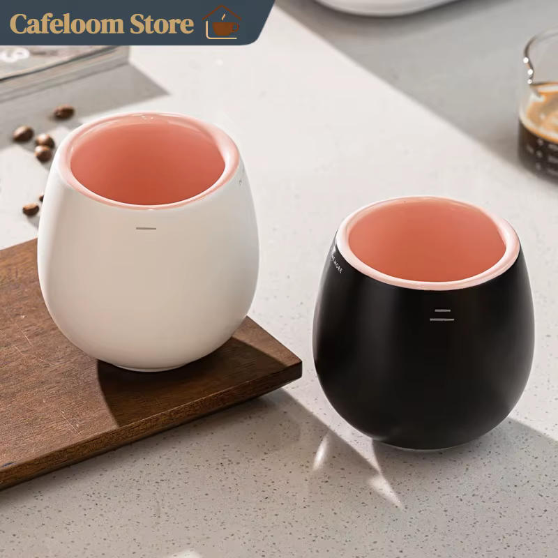 Timemore × Ni Wares Tasse de dégustation en céramique à double rebord pour espresso