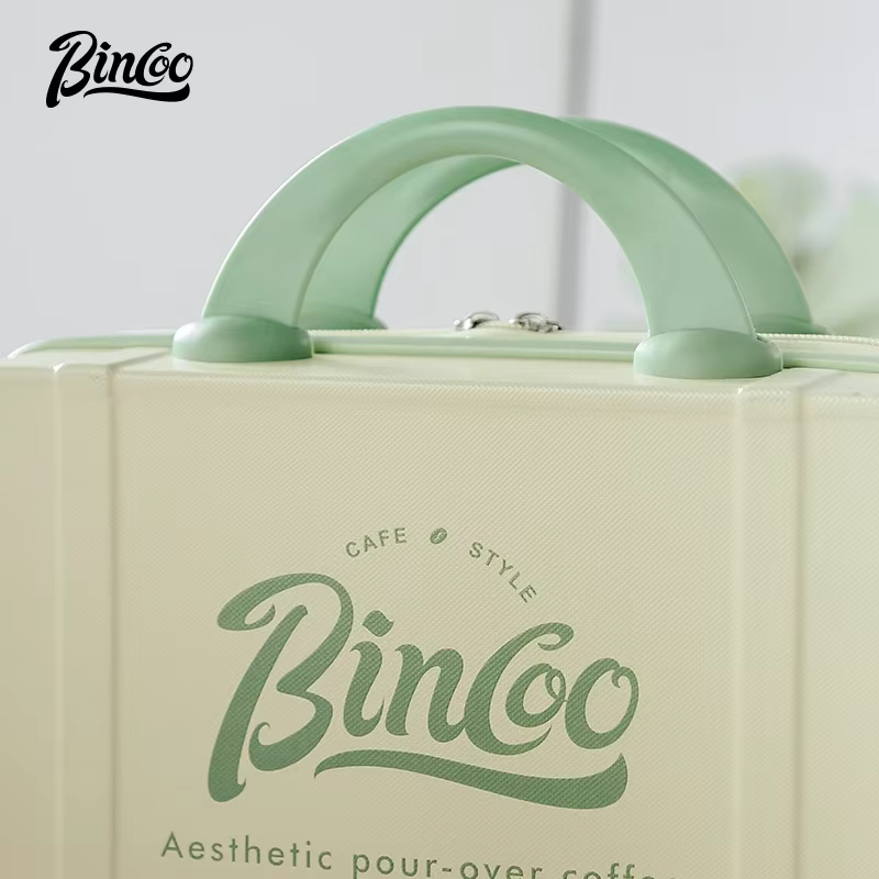 BINCOO Moka Pot ensembles de café valise moulin à grains