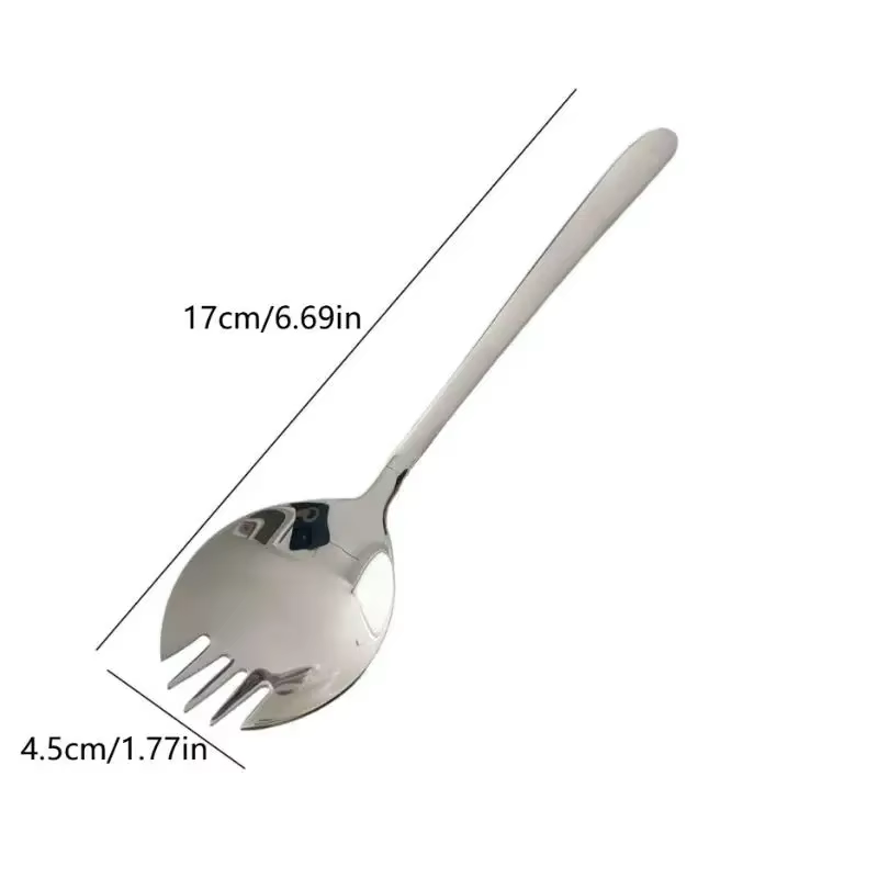 2/4/6 pièces Cuillère à salade en acier inoxydable
