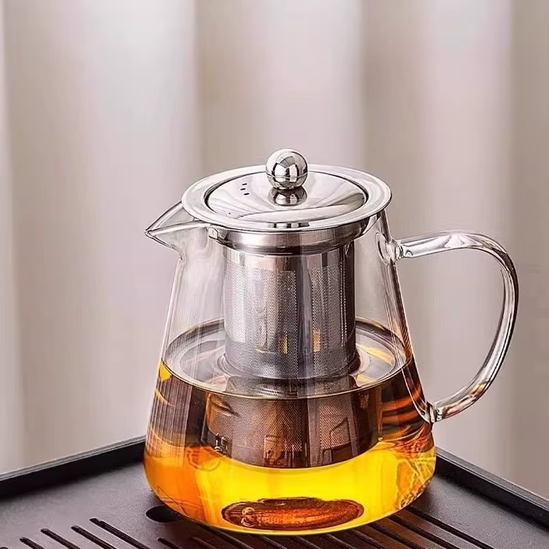 Théière en verre avec infuseur pour pichet à thé