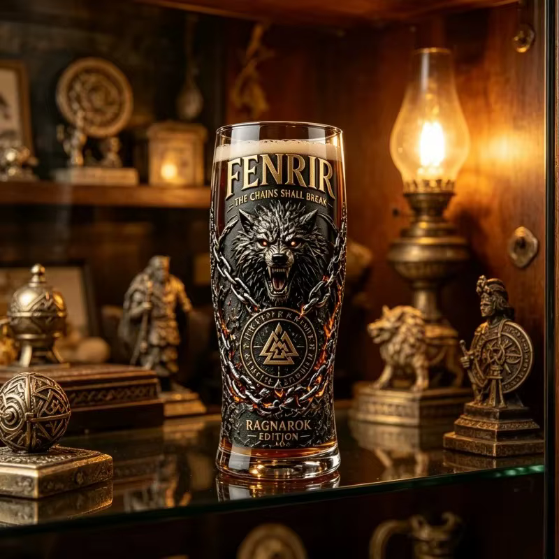 Verre à bière Fenrir Wolf Viking
