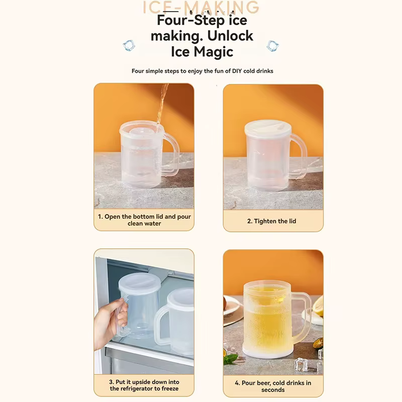 Verre de bière réfrigéré d'été