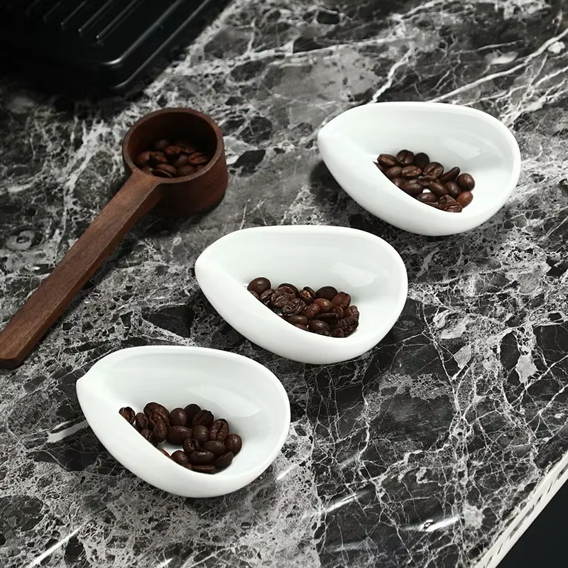 Cuillère à grains de café en céramique de qualité supérieure