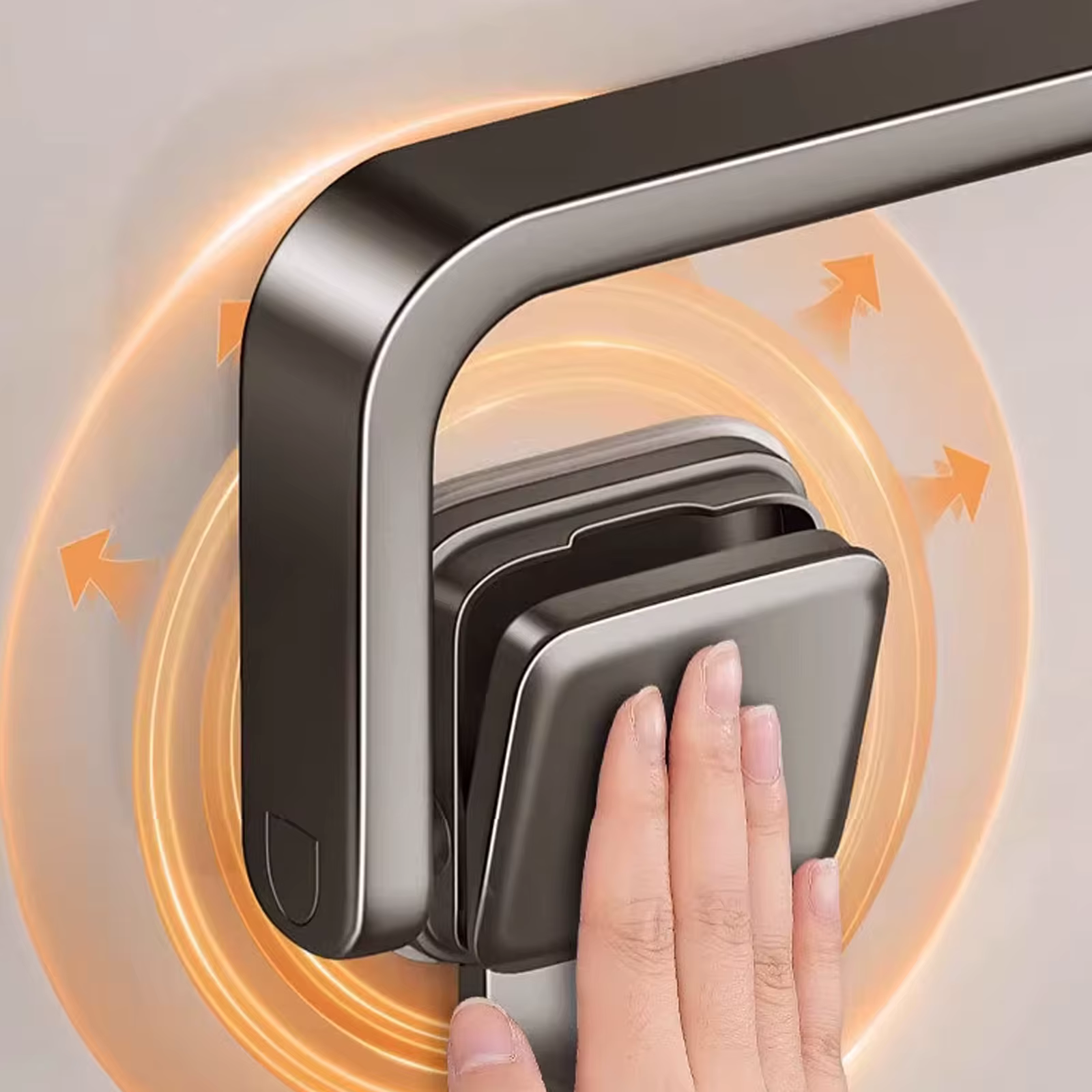 Ventouse pliante salle de bain porte-serviettes