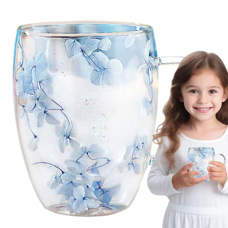 Tasse à café en verre à double paroi