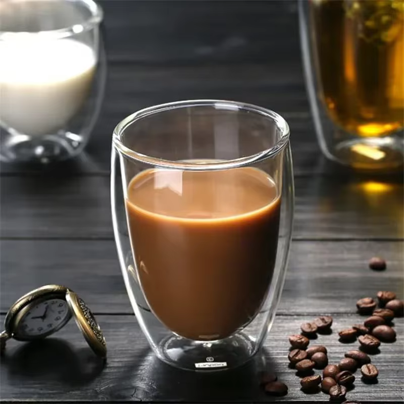 Tasse en verre isolée à Double paroi