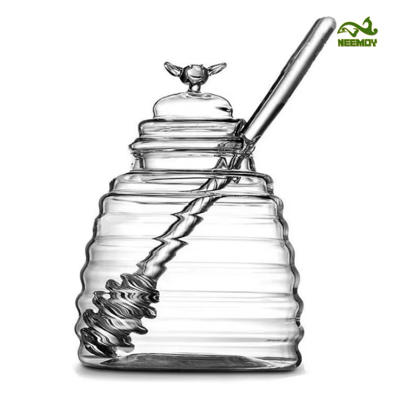 Réservoir en verre nid d'abeille